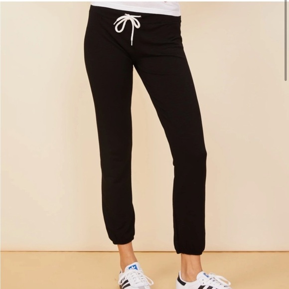 Monrow Supersoft Drawstring Black Pants - Picture 1 of 6